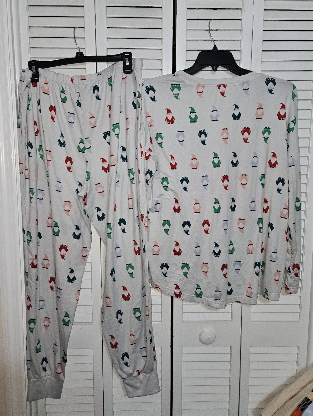 Joyspun Women's XL Holiday Gnome Pajama Set - Multi-Color Print - Picture 6 of 12